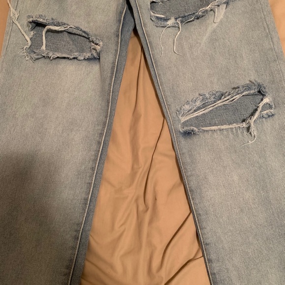 Dipped And Distressed Boyfriend Jeans - Picture 3 of 3